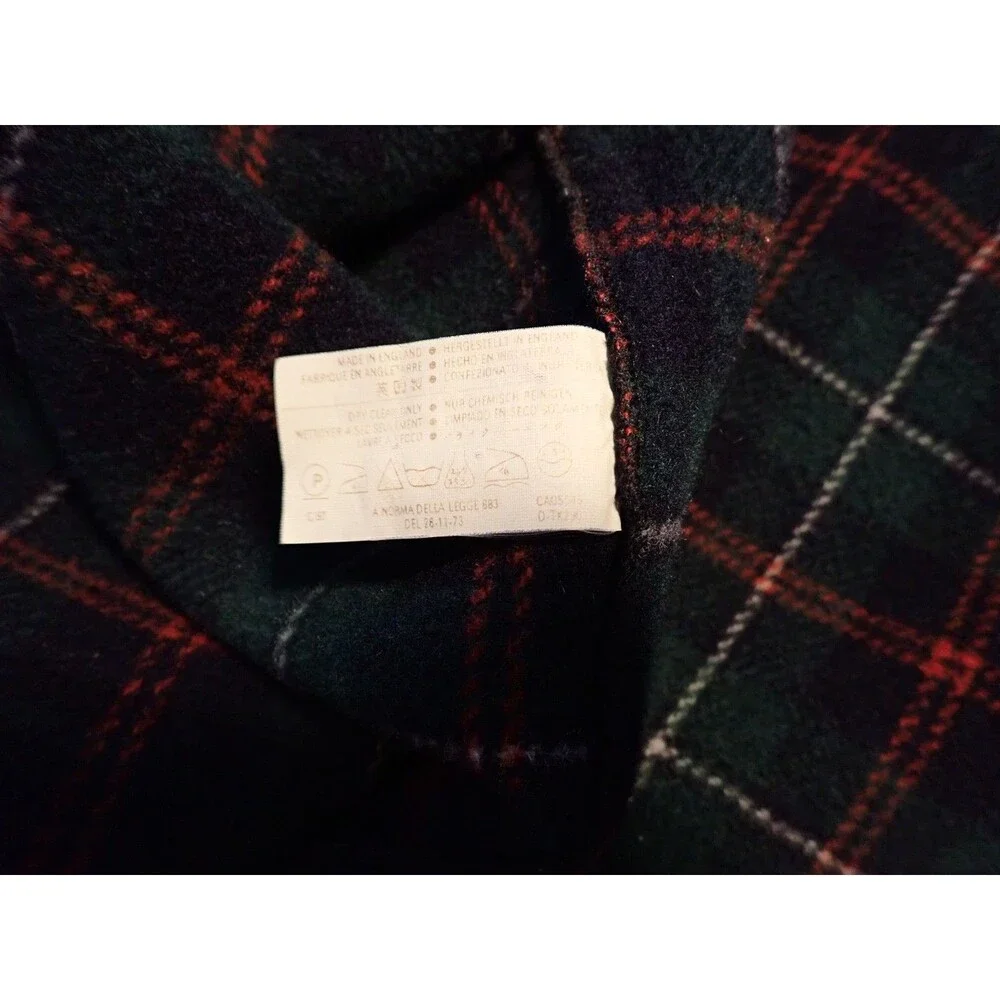 VTG Monty Gloverall Duffle Coat Mens XL Navy Wool Hooded Tartan Lined Toggle UK
